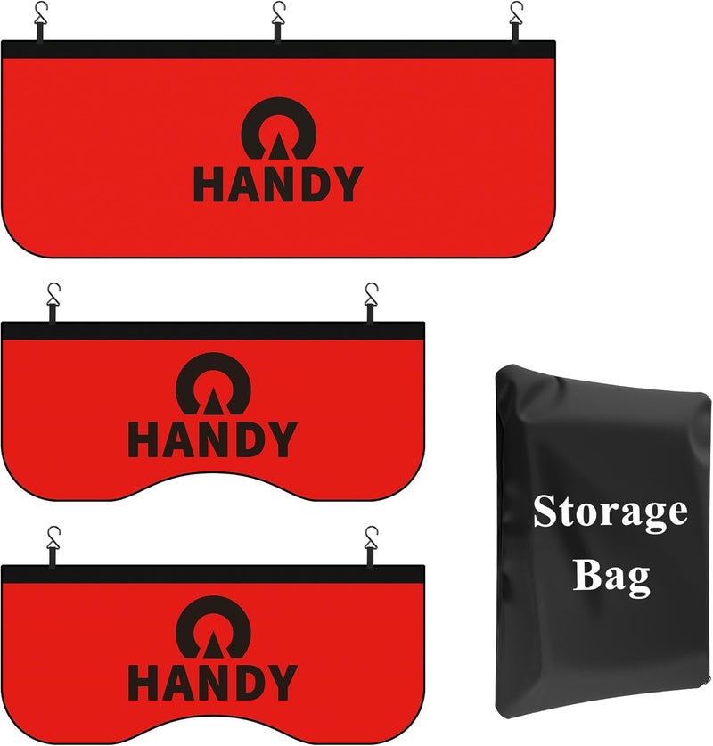 Handy Magnetic Fender Covers, 3-Pack with Storage Bag - Thick Padding, 10 Strong Magnets & Hooks for Secure Fit - Universal for Classic Cars, Sedans, Trucks and SUVs - Image 1